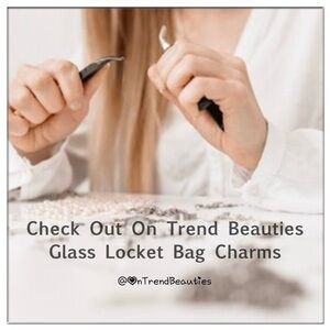 Trendy Stainless Steel Glass Locket Floating Sterling Silver Charm Bag Charms